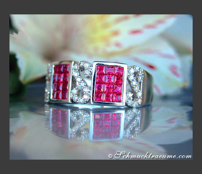 Attractive Ruby Diamond Ring Attractive Ruby Diamond Ring