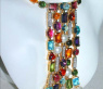 Tremendous Multicolor Gemstone Necklace with Diamonds & Pearls