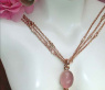 Magnificent Rose Quartz Smoky Quartz Diamond Necklace