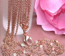 Magnificent Rose Quartz Smoky Quartz Diamond Necklace