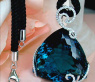 Exquisite Bluetopaz Necklace with Diamonds