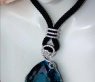 Exquisite Bluetopaz Necklace with Diamonds
