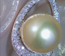 Golden Southsea Pearl Pendant with Diamonds (Mikimoto Design)