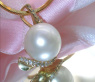 Elegant Southsea Pearl Pendant with Diamond Collar