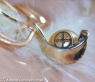 Golden South Sea Pearl Pendant with Diamond Collar