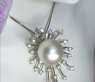 Opulent Southsea Pearl Pendant / Brooch with Diamonds