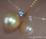 Timeless Golden Southsea Pearl Pendant incl. Chain