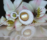 High-end Golden Southsea Pearl Pendant with Diamonds