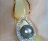 Dreamlike Tahitian Pearl Pendant with Diamonds (Mikimoto Design)