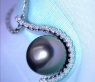 Tahitiperle Anhänger mit Brillanten