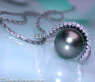 Tahitiperle Anhänger mit Brillanten