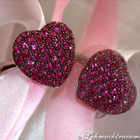 Enchanting Ruby Heart Ring
