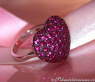Enchanting Ruby Heart Ring