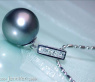 Precious Classy Tahitian Pearl Pendant with Diamonds in White gold 18k