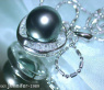 Enchanting Tahitian Pearl Pendant with Taper Diamonds