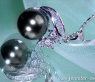 Feminine Tahitian Pearl Pendant with Diamonds