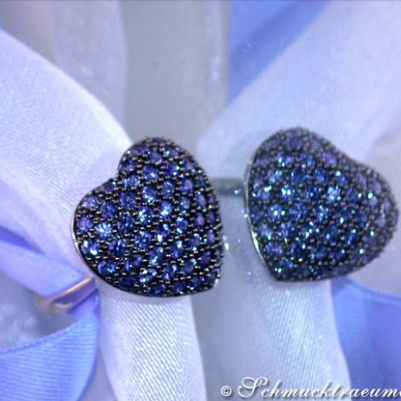 Pretty Sapphire Heart Ring