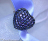 Pretty Sapphire Heart Ring