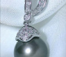 Classic Tahitian Pearl Pendant with Diamonds