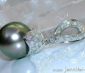 Classic Tahitian Pearl Pendant with Diamonds