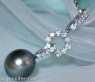 Charming Tahitian Pearl Diamond Pendant