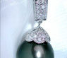 Classy Tahitian Pearl Pendant with Diamonds
