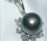 Elegant Star Design Tahitian Pearl Pendant