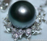 Elegant Star Design Tahitian Pearl Pendant