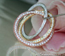 Amazing Entwined Diamond Circle Pendant