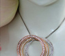 Amazing Entwined Diamond Circle Pendant