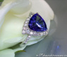 Attractive Tanzanite Ring with Diamonds