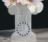 Pretty Circle Pendant with Black & White Diamonds