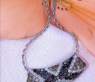 Interesting Pendant with Black, Brown and White Diamonds