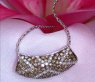 Interesting Pendant with Brown and White Diamonds
