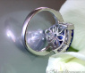 Attractive Tanzanite Ring with Diamonds