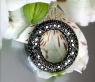 Precious Black Diamond Circle Pendant