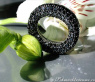 Precious Black Diamond Circle Pendant