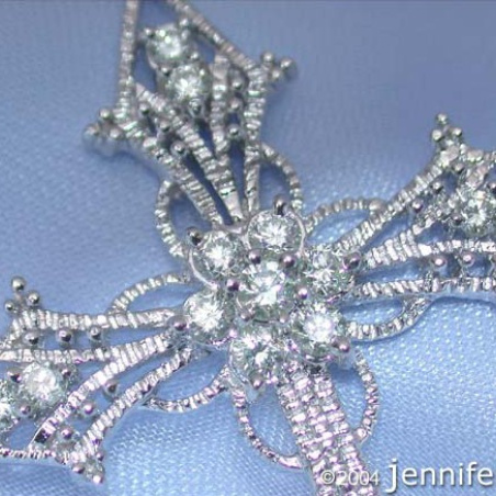 Exquisite Diamond Cross Pendant