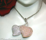 Exquisite Double Heart Diamond Pendant