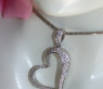 Delicate Diamond Heart Pendant