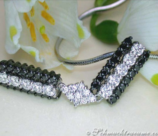 Exquisite Black & White Diamond Pendant