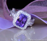 Elegant Tanzanite Ring with Diamonds