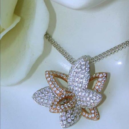 Beautiful Diamond Butterfly Pendant