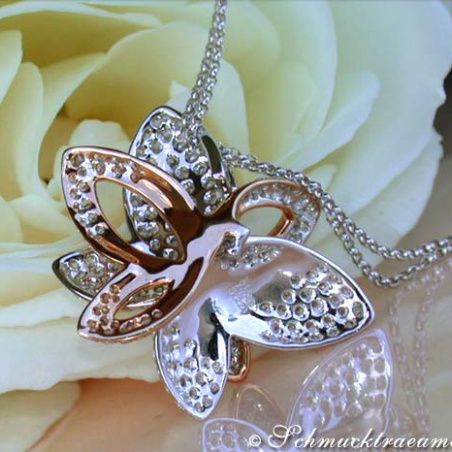 Beautiful Diamond Butterfly Pendant