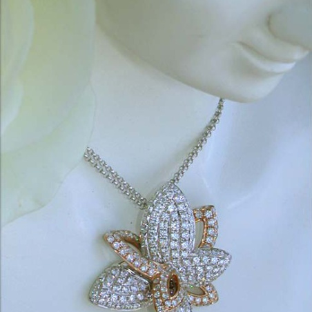 Beautiful Diamond Butterfly Pendant