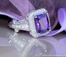 Elegant Tanzanite Ring with Diamonds
