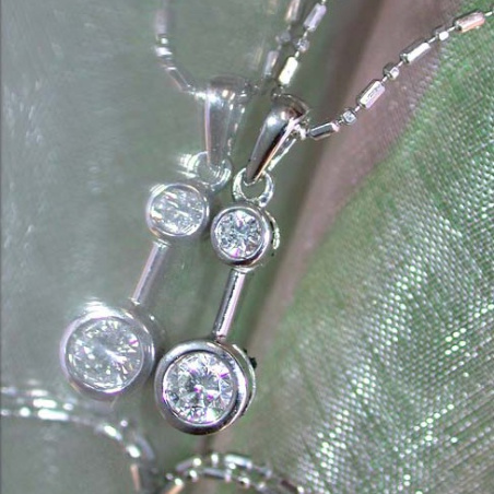 Delicate Diamond Solitaire Necklace