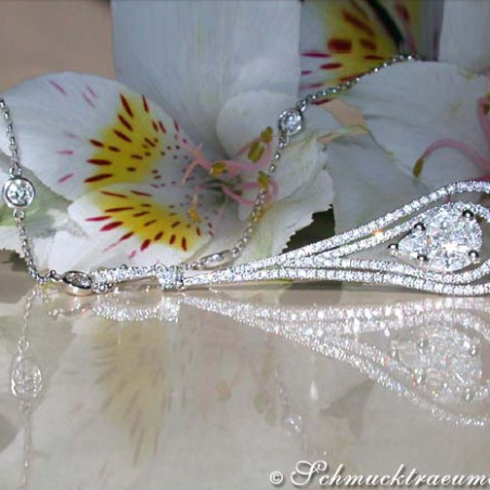 Glorious "Illusion Style" Diamond Pendant