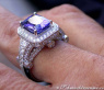Elegant Tanzanite Ring with Diamonds