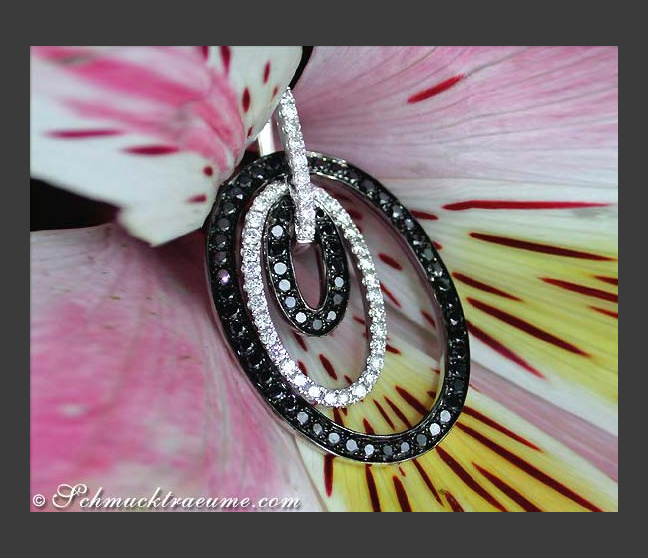 Pretty Black & White Diamond Pendant Pretty Black & White Diamond Pendant